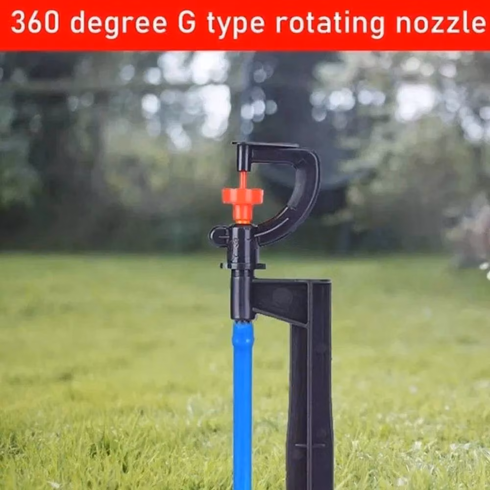 SPETLEK 20x Adjustable Drip Irrigation Spray Emitters with Spikes, Black, 100g – 5