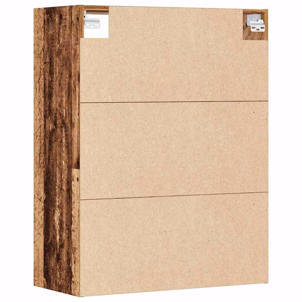 Berkfield Home Hanging Wall Cabinet in Brown Old Wood, W/D/H: 69.5 x 32.5 x 90 cm – 3