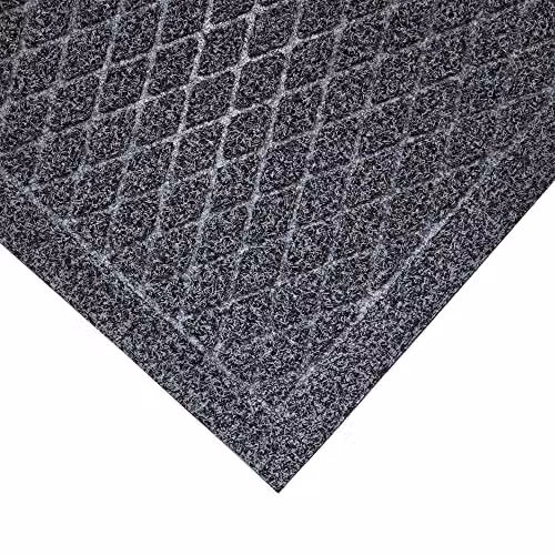 JVL Dirt Defender Scraper Doormat, Grey, W: 40 cm, D: 60 cm – 3