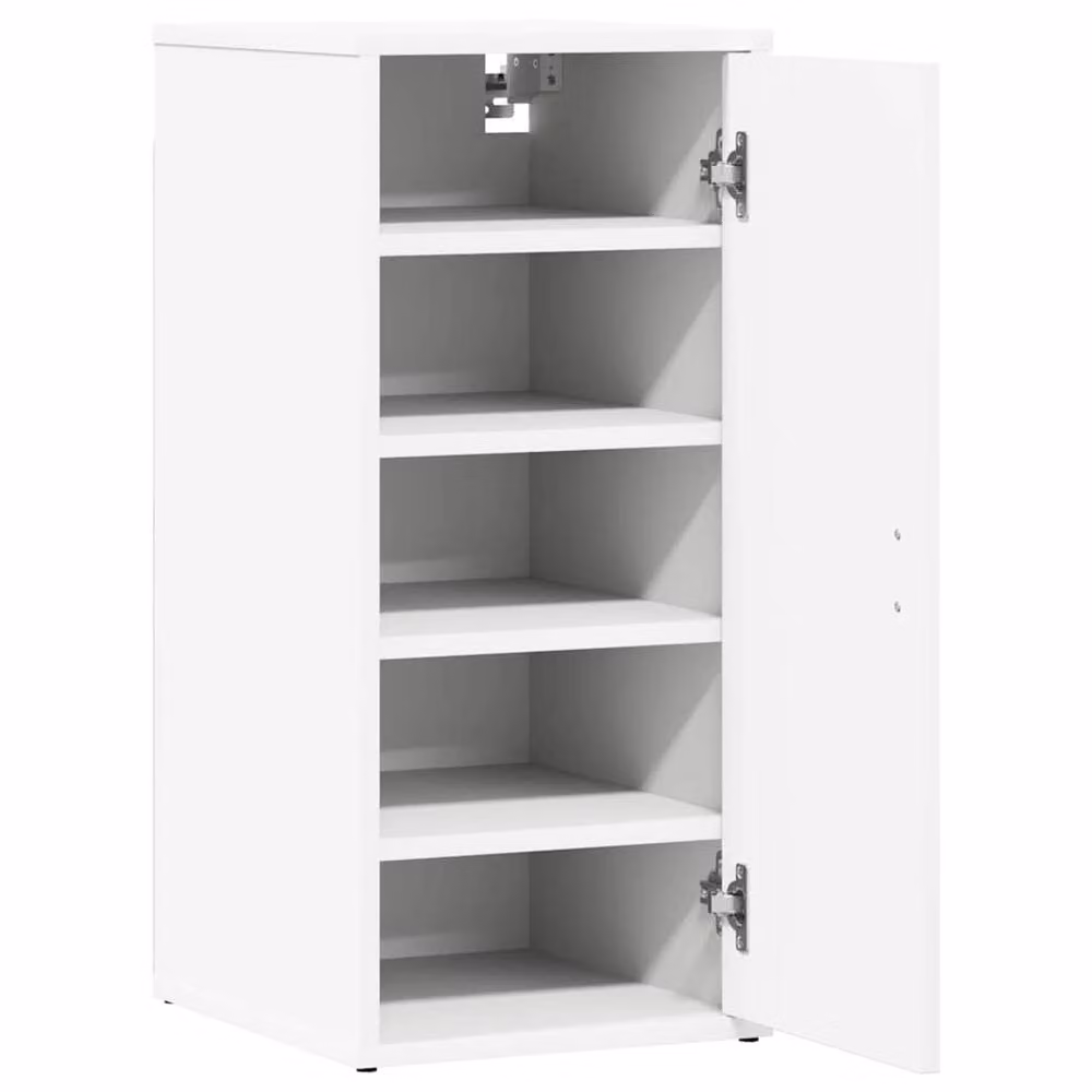 Berkfield Home Set of 2 White Modern Wall Mounted Shoe Cabinets, W/D/H: 32 x 35 x 70 cm – 2