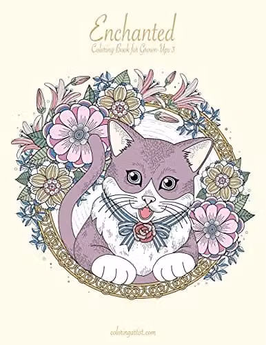 Enchanted Coloring Book for Grown-Ups Volume 3 by Createspace, Multicolour