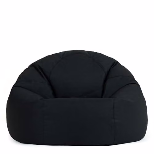 Bean Bag Bazaar Kingston Outdoor Bean Bags with Filling, 2 Pack, Black – 4
