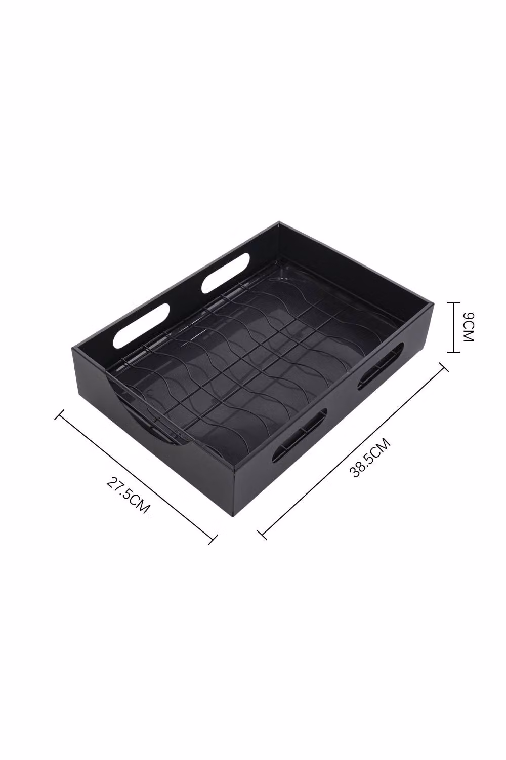 ExtraStar Black Carbon Steel Pull-Out Bowl and Plate Organizer Rack – 2