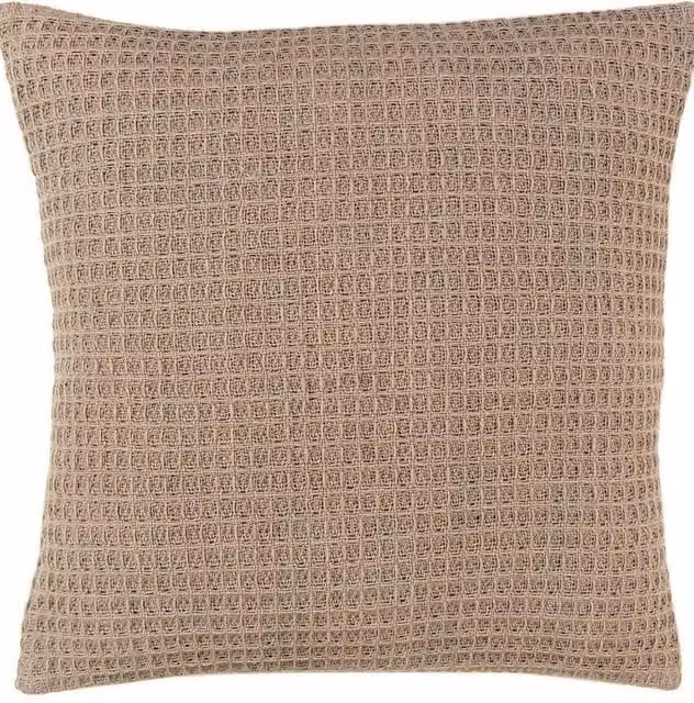 Appletree Bruges Waffle Texture Filled Cushion in Beige, W/D/H: 43 x 43 x 43 cm