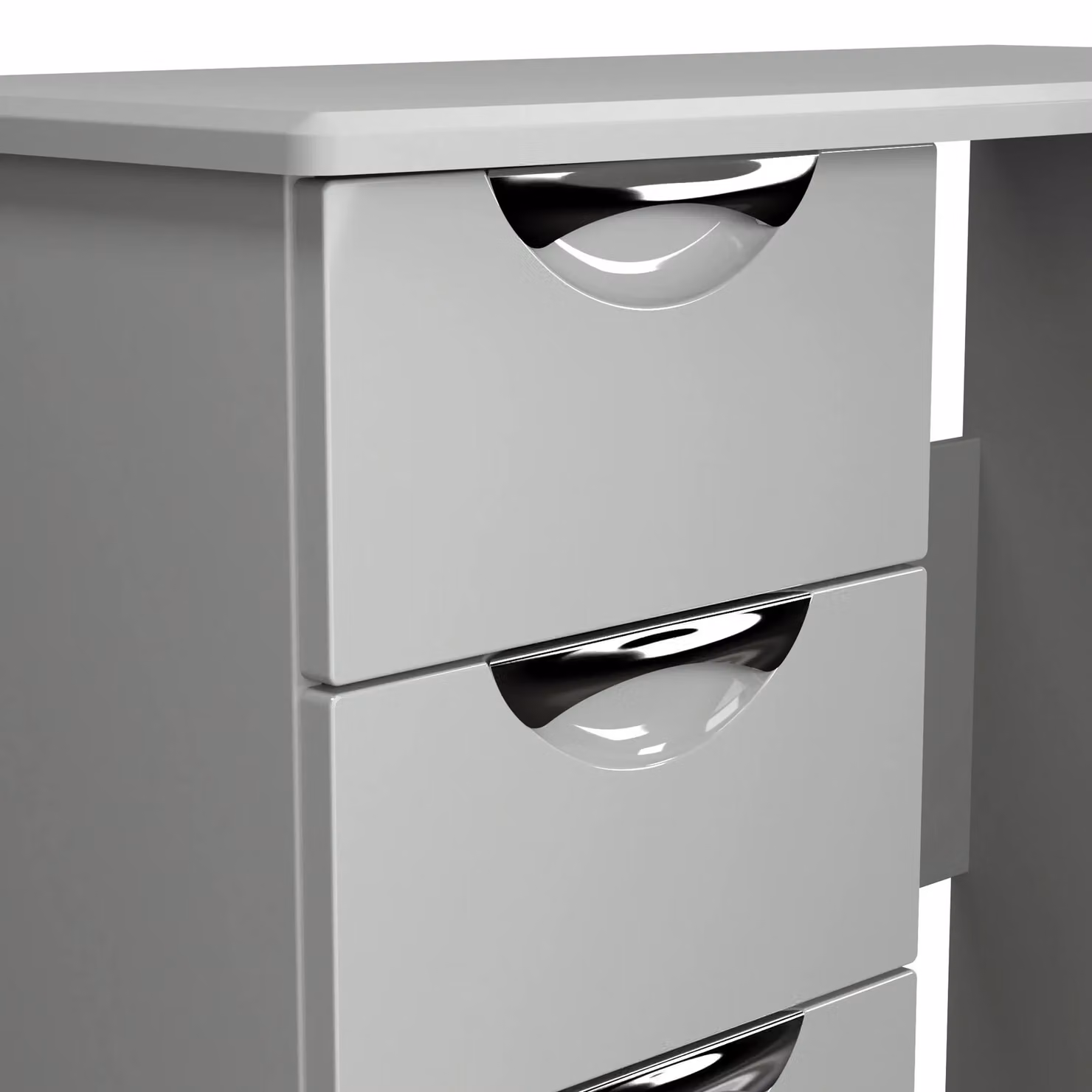 2 U Holborn 3 Drawer Vanity in Mid Grey – 3