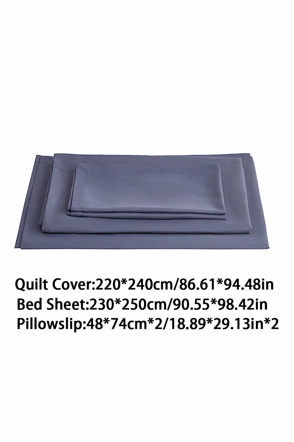 Garden Sanctuary Grey King Size Four-Piece Microfibre Bedding Set, 180 x 200 cm – 2
