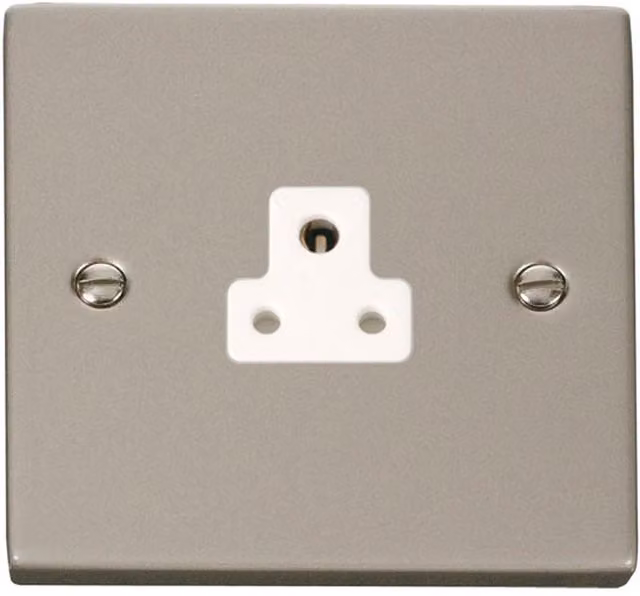 SE HOME White Flush Plastic 1 Gang Socket Plate