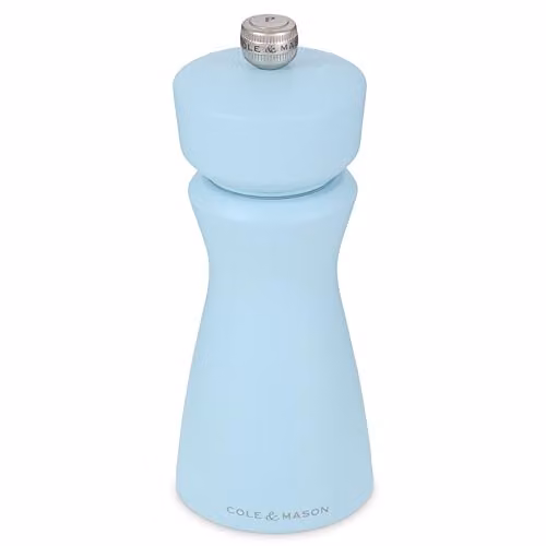 Cole & Mason Kenton Blue Salt and Pepper Mill with Adjustable Ceramic Grind, Height: 15 cm – 1