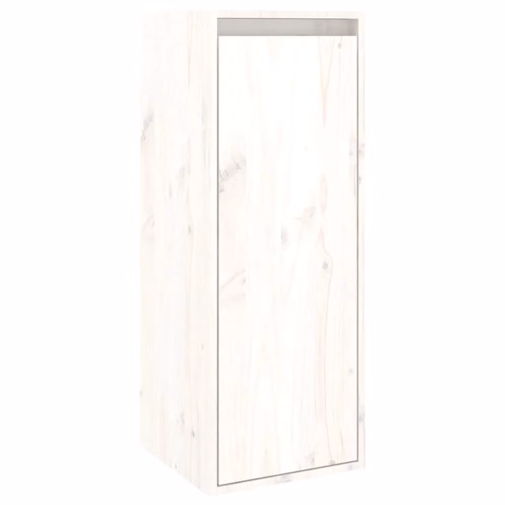 Berkfield Home White Solid Wood Pine Wall Cabinet W/D/H: 30 x 30 x 80 cm – 2