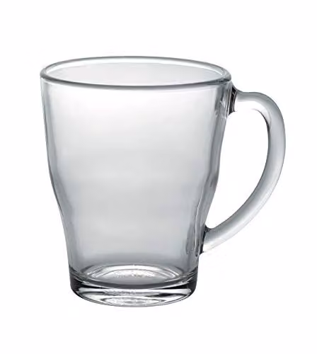 Duralex Transparent Glass Mug, Set of 6