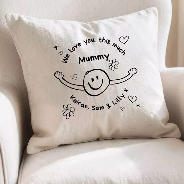 Aye Do Gifts Personalised I Love You Gift for Mum, Grandma or Auntie in Beige