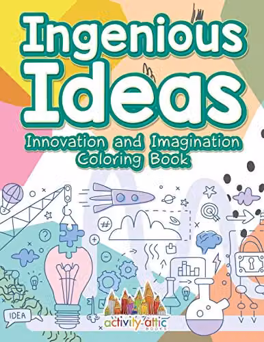 Activity Attic Books Ingenious Ideas Innovation and Imagination Colouring Book for Children, Multicolour