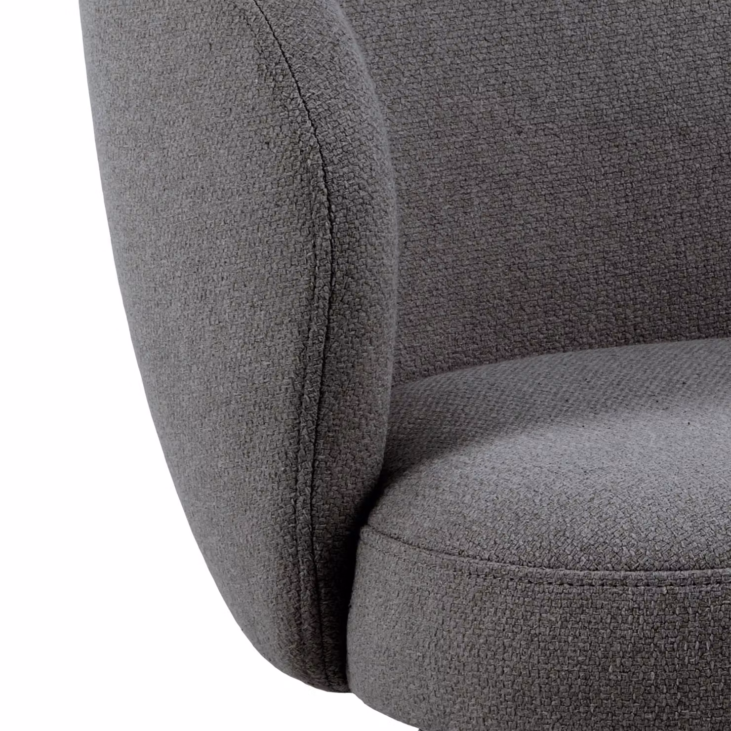 Furniture To Go Darlene Grey Fabric Dining Chair with Armrests and Swivel Function – 7
