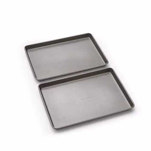 Morphy Richards Non-Stick Carbon Steel Rectangular Baking Sheet Set, Grey, W: 33.02 cm, D: 22.86 cm, H: 2.0 cm – 1