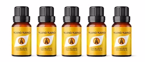 Aroma Energy Ylang Ylang Pure Essential Oil, 10ml, Yellow, 5 Pack