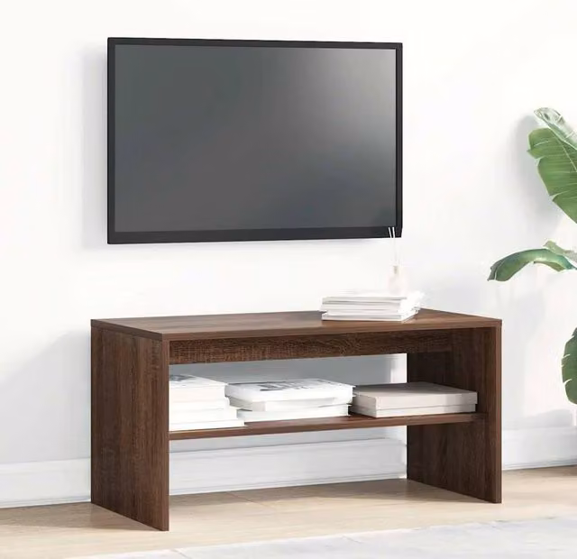 Berkfield Home Modern Brown Oak TV Cabinet W/D/H: 80 x 40 x 40 cm – 1