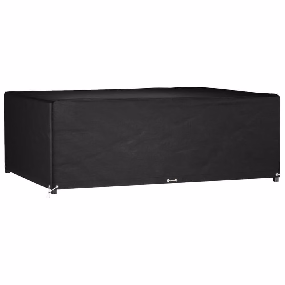 Berkfield Home Water Repellent Rectangular Garden Furniture Cover in Black, W/D/H: 240 x 180 x 80 cm – 1