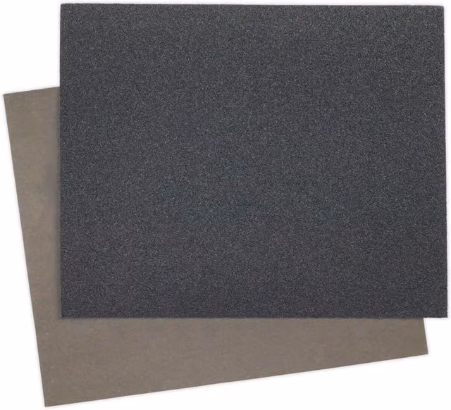 Loops 25 Pack Wet & Dry Abrasive Sandpaper, 1200 Grit, W: 23 cm x H: 28 cm, Multicolour