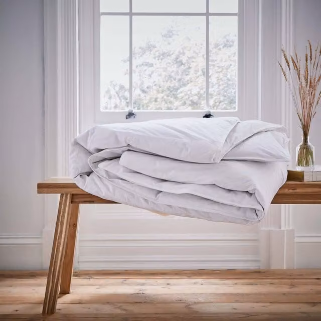 Murmur Premium White Kingsize Down and Feather Duvet, 13.5 Tog