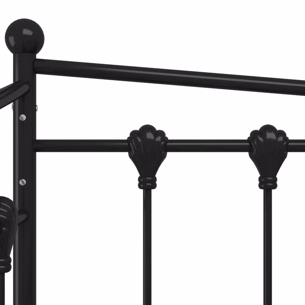 Berkfield Home Black Metal Sofa Bed Frame W/D/H: 90 x 200 cm – 4