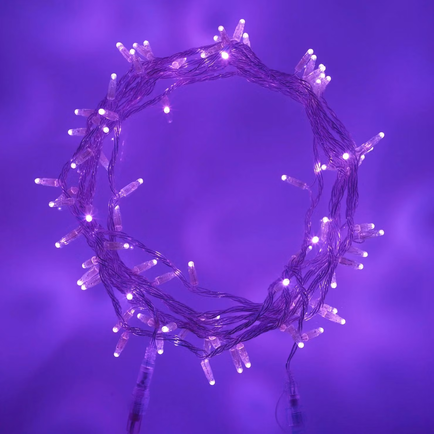 Core Connect Purple Connectable Fairy Lights with Transparent Cable and Timer