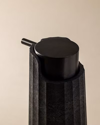 Cosmic Avenir Soap Dispenser in Natural Black, 200 ml Refillable Pump Dispenser made of Recycled Plastic – 2
