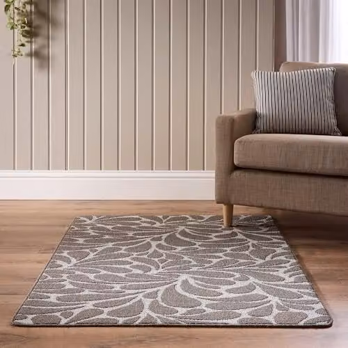My Mat Sculptured Patterned Raindrop Mink Rug, W: 100 cm, D: 150 cm – 2