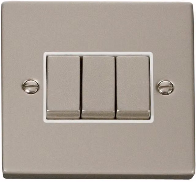 SE HOME White 2 Way Surface Mount Plastic Light Switch Plate