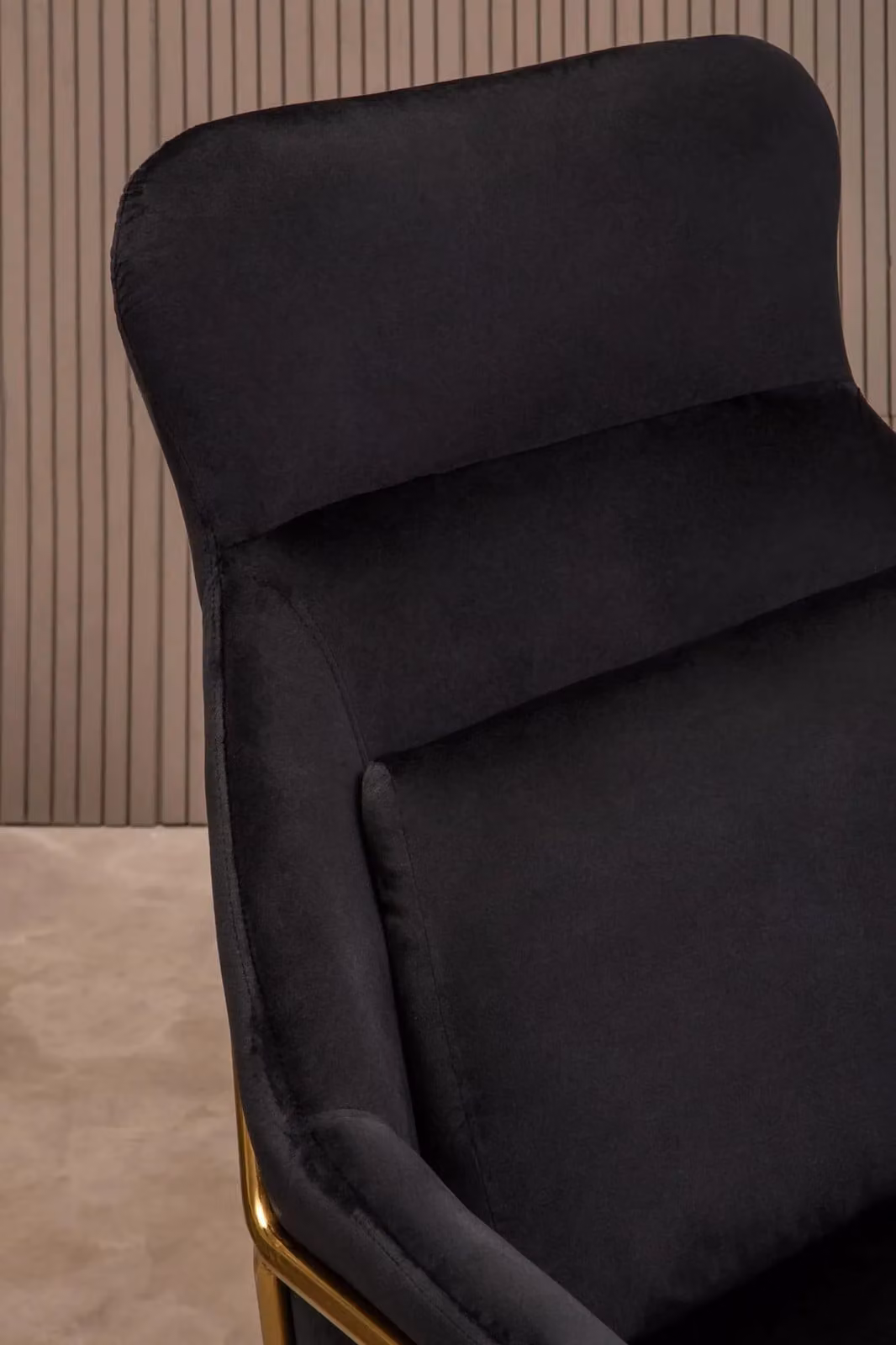 Orsina Stockholm Black Velvet Armchair – 3