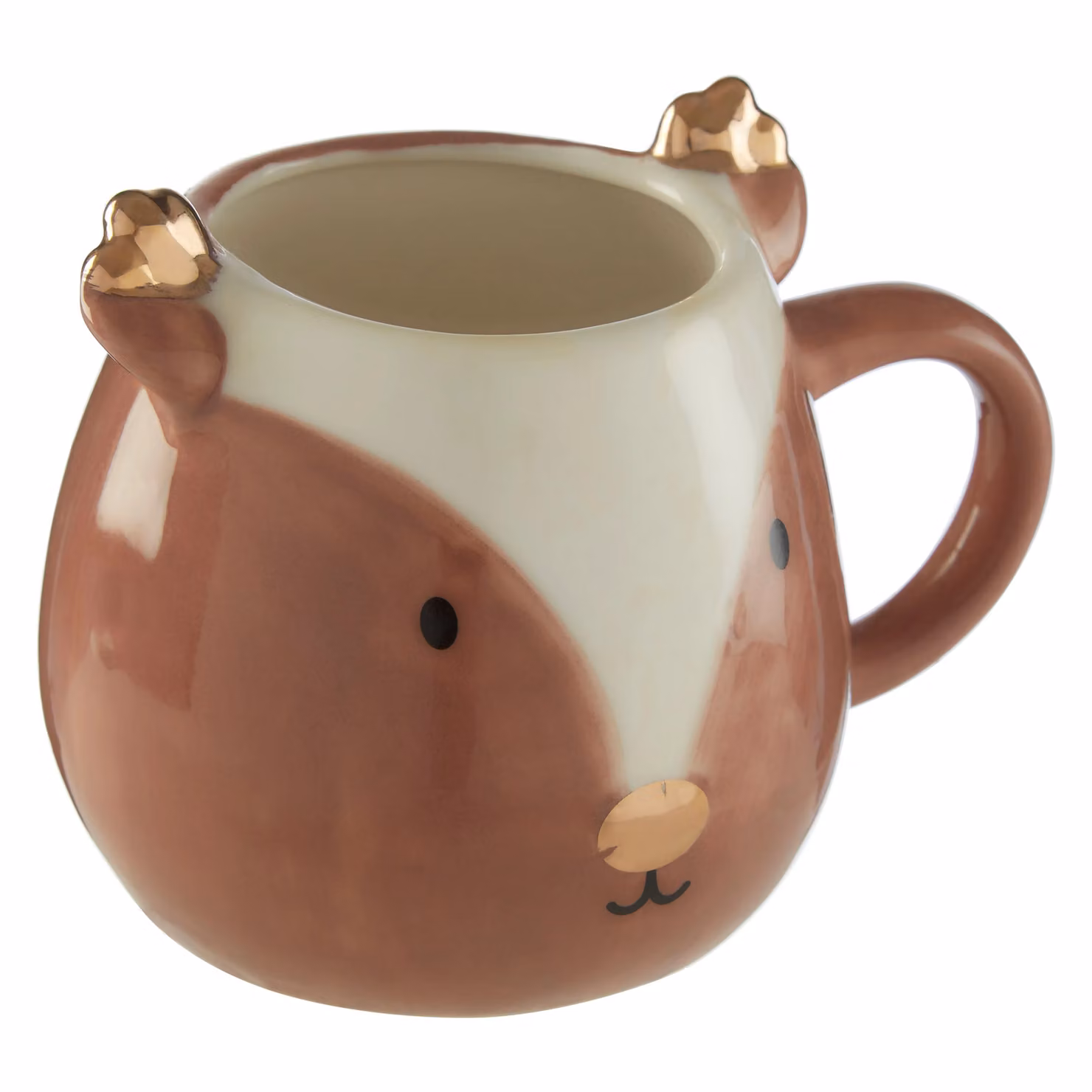 Orsina Rudy Reindeer Porcelain Mug, Brown and White, 500 ml – 2