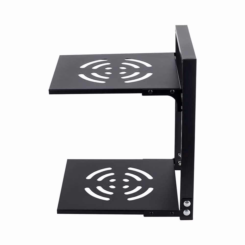 Garden Sanctuary 2-Tier Adjustable Metal Kitchen Pot Rack Organizer, Black, W: 33.0 cm, D: 27.0 cm – 3