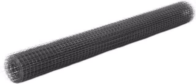 Berkfield Home Grey PVC Coated Steel Chicken Wire Fence, 10 x 1.5 m