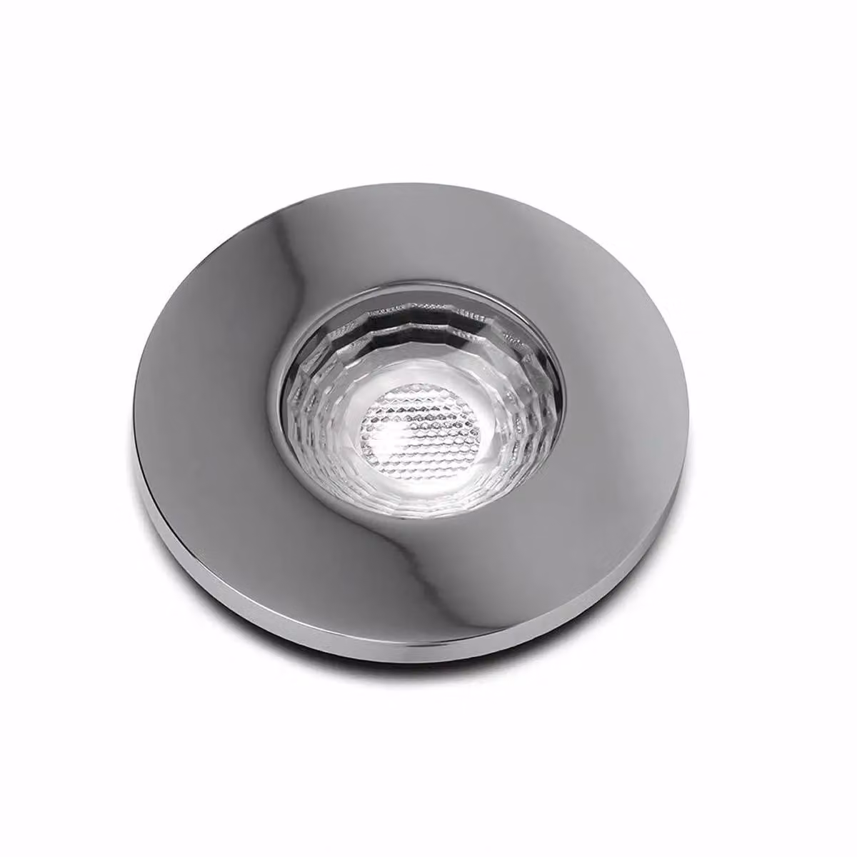 SE Home 10 Pack of Polished Chrome GU10 Fire Rated IP65 Recessed Downlights in Silver – 2