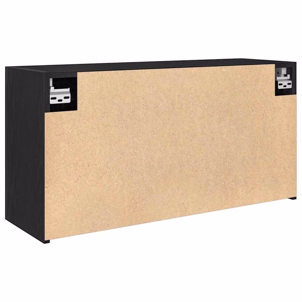 Berkfield Home Black Wall Mounted Bathroom Cabinet with Hinged Doors and Internal Shelves W/D/H: 80 x 25 x 40 cm – 5