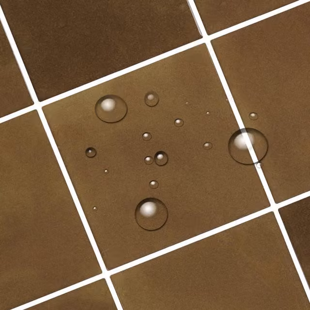 Livingandhome 10-Piece Grid Design Stick-On Wall Tiles in Brown