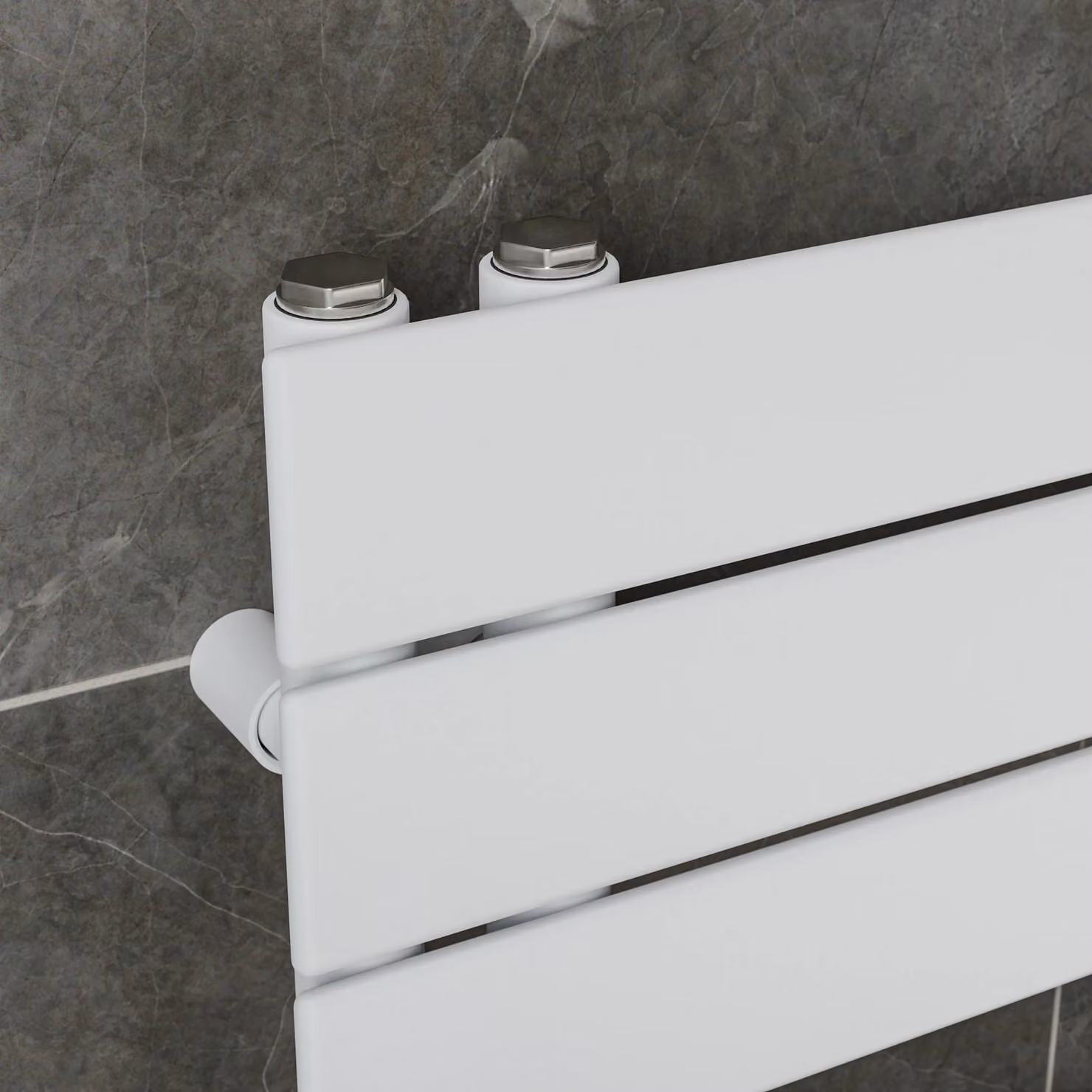 Agadon Panio Up Designer Panel Towel Radiator in White, H: 172 cm, W: 60 cm – 3