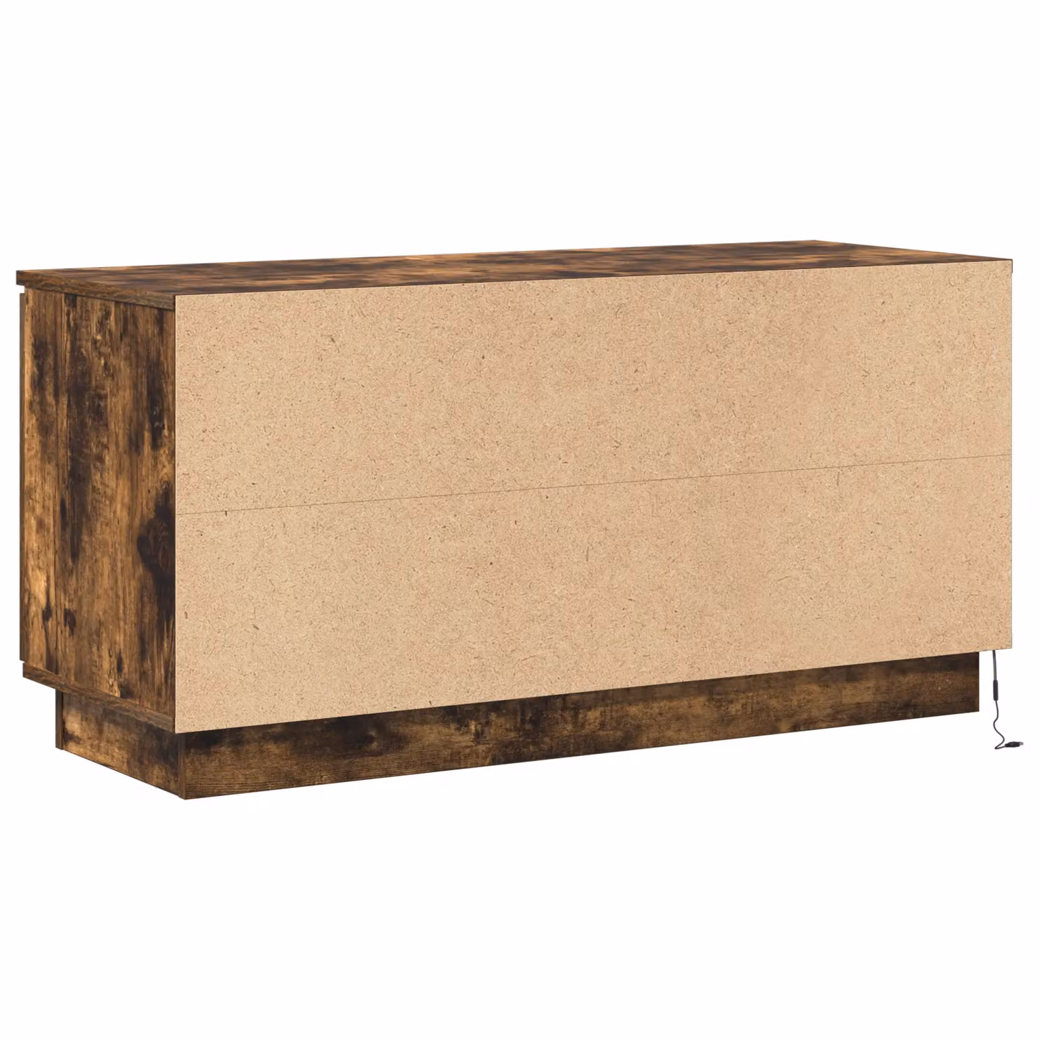 Berkfield Home Modern Smoked Oak TV Cabinet in Brown, W/D/H: 100 x 38 x 49 cm – 5