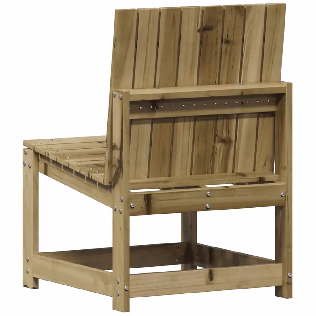 Berkfield Home 3 Piece Brown Pine Wood Garden Lounge Set – 2