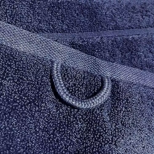 Allure Bath Fashions Luxury Cotton Terry Bath Towel in Blue, W/D/H: 70 x 130 x 1 cm – 4