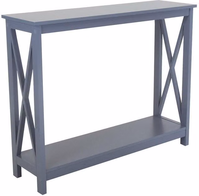 Charles Bentley Tetbury Country Style Wooden Hallway Side Console Table, Grey, W: 100 cm, D: 30 cm, H: 80 cm – 1