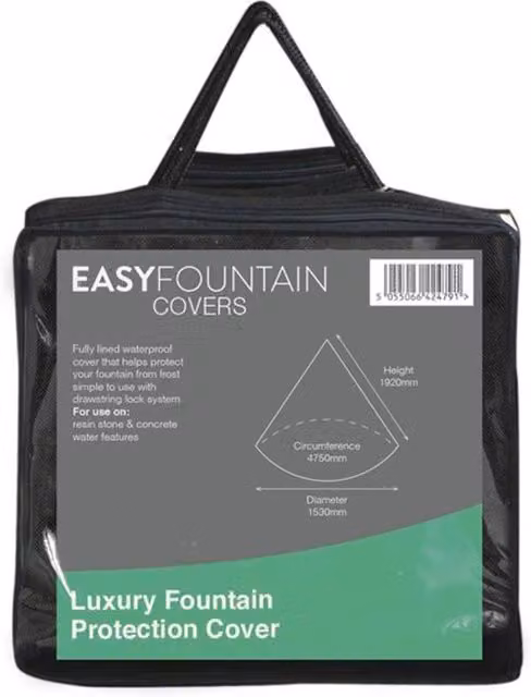 La Hacienda Luxury Lined Fountain Protection Cover, Green, L30 x W25 x H3 cm – 4