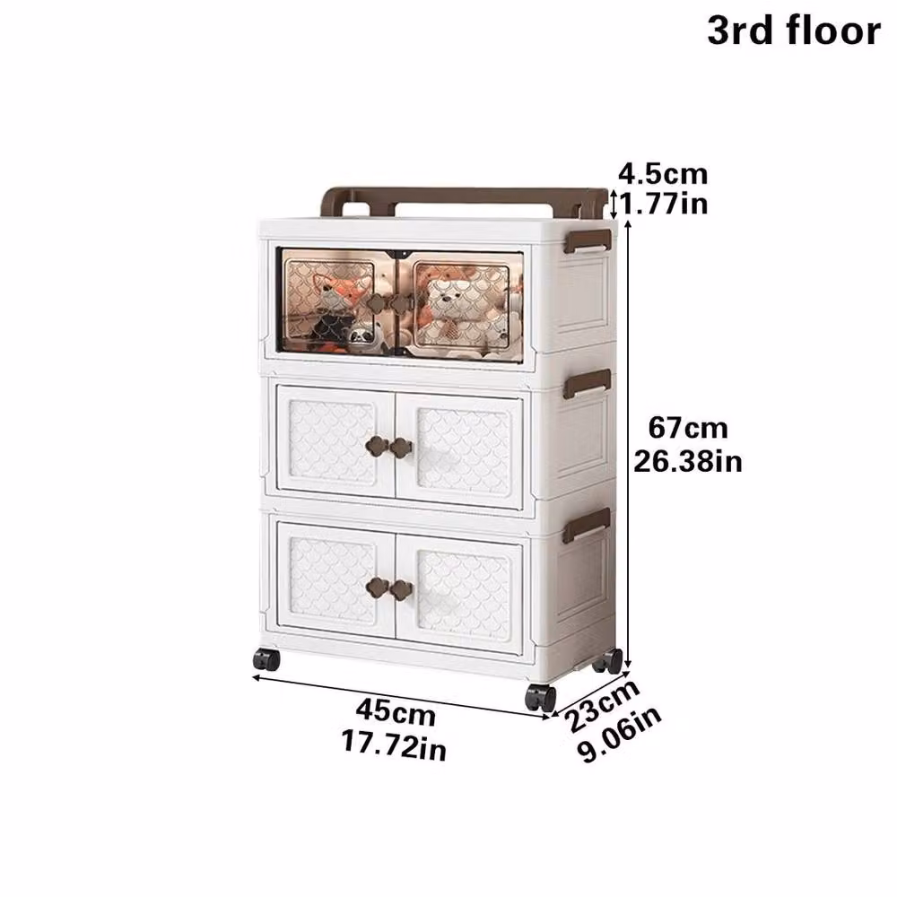 EONLION Waterproof Bathroom Storage Cabinet in White – 2