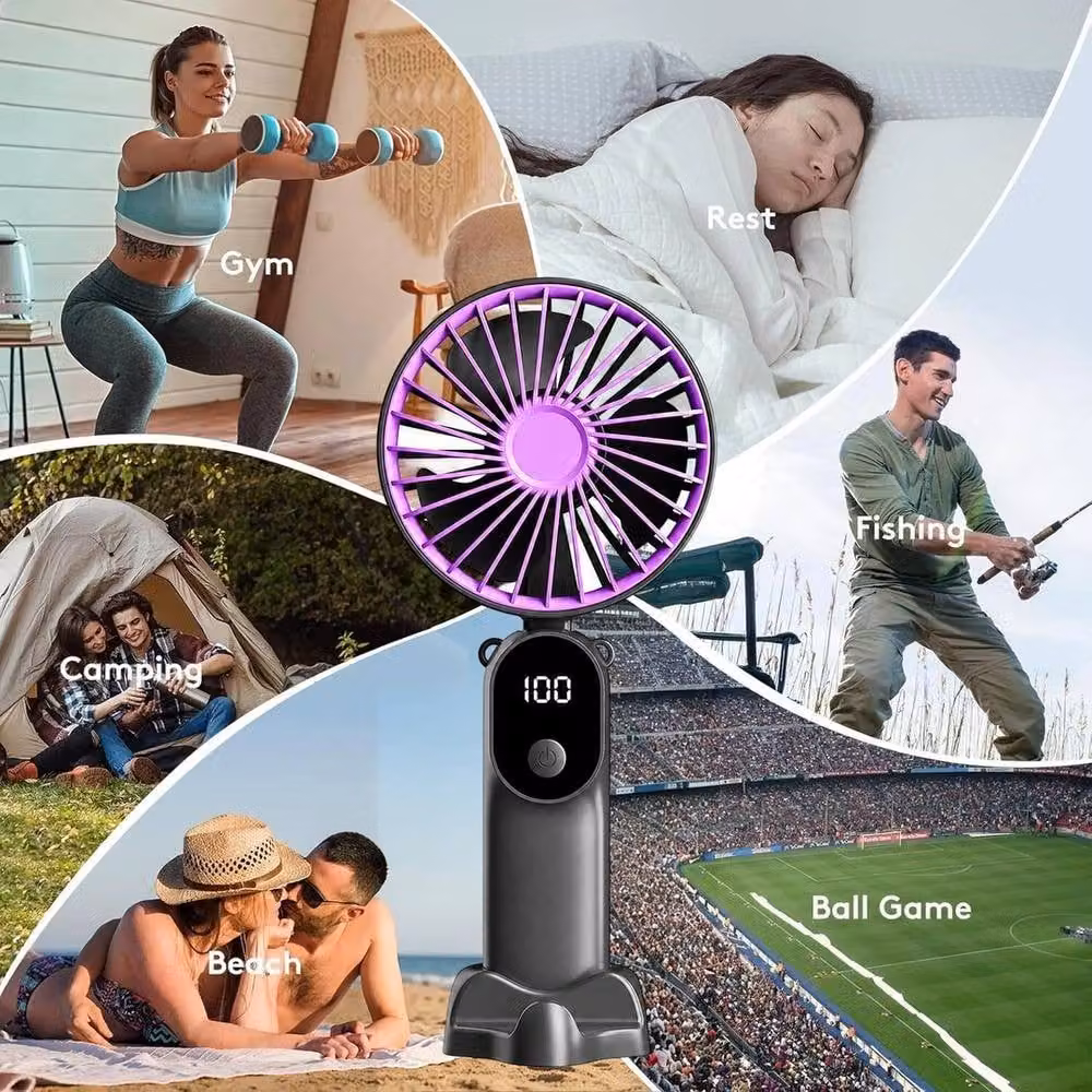 NESTLUNE 2x Portable Air Cooler Fan, Multicolour – 3