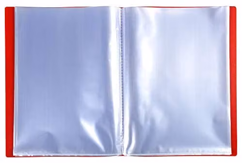 Exacompta Opak A4 Display Book with 50 Pockets in Red – 2
