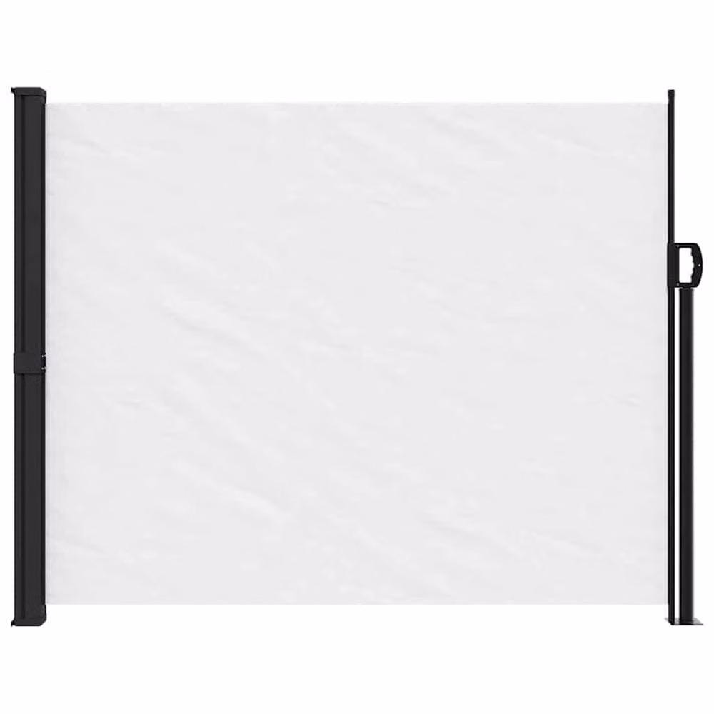 Berkfield Home Retractable White Polyester Side Awning, W/H: 600 x 160 cm – 2