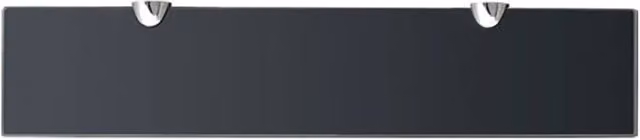 Berkfield Home Modern Black Glass Floating Wall Mounted Shelf – 1