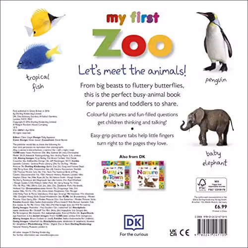 DK My First Zoo Let's Meet the Animals! Multicolour Tabbed Board Book – 2