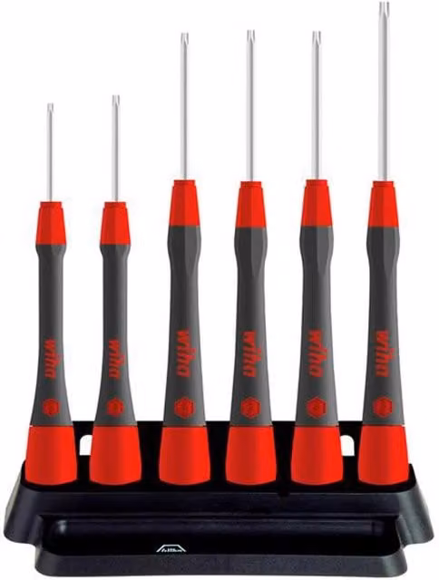 Wiha PicoFinish TORX Fine Screwdriver Set, 7 Piece, Red