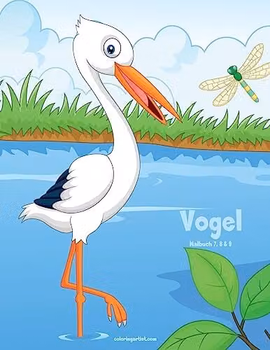 Createspace Vogelmalbuch 7, 8 & 9 Multicolour Childrens Paper Colouring Book