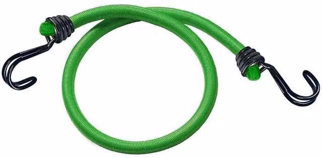 Master Lock Twin Wire Bungee Cord, Green, 2 Piece, Length: 80 cm